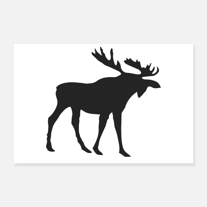 Elche Elch Poster 30x20 cm