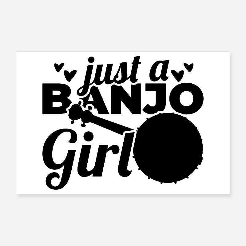 Banjo player Poster 12" x 8" (30x20 cm)