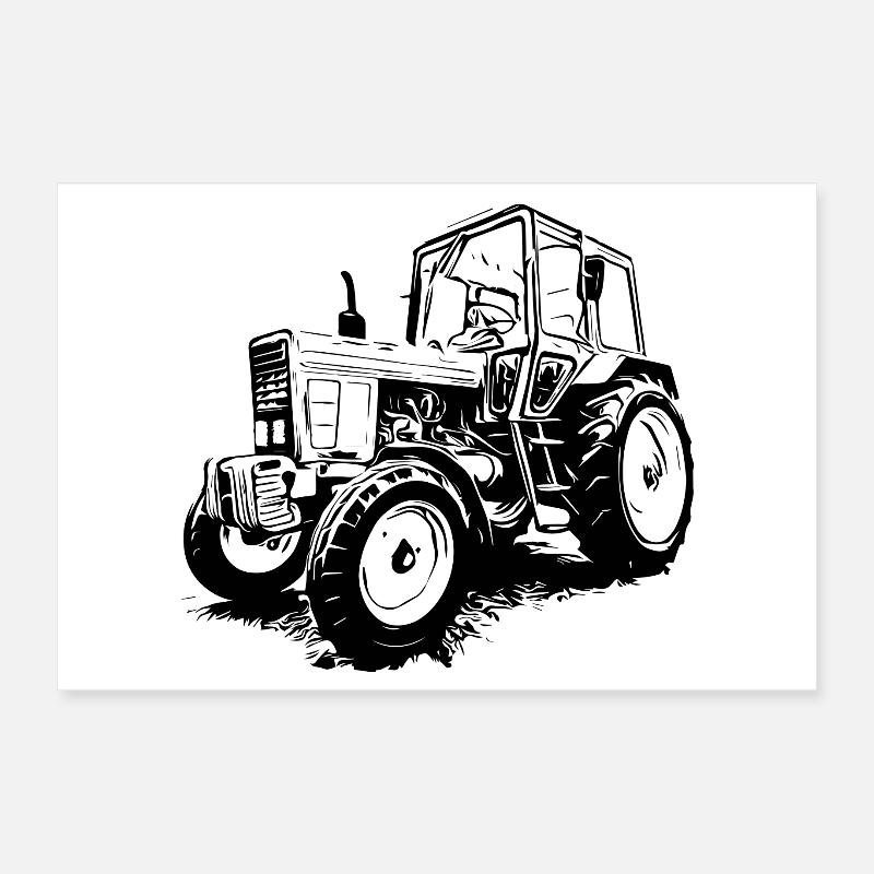 Belarus MTS 550 Poster 12" x 8" (30x20 cm)