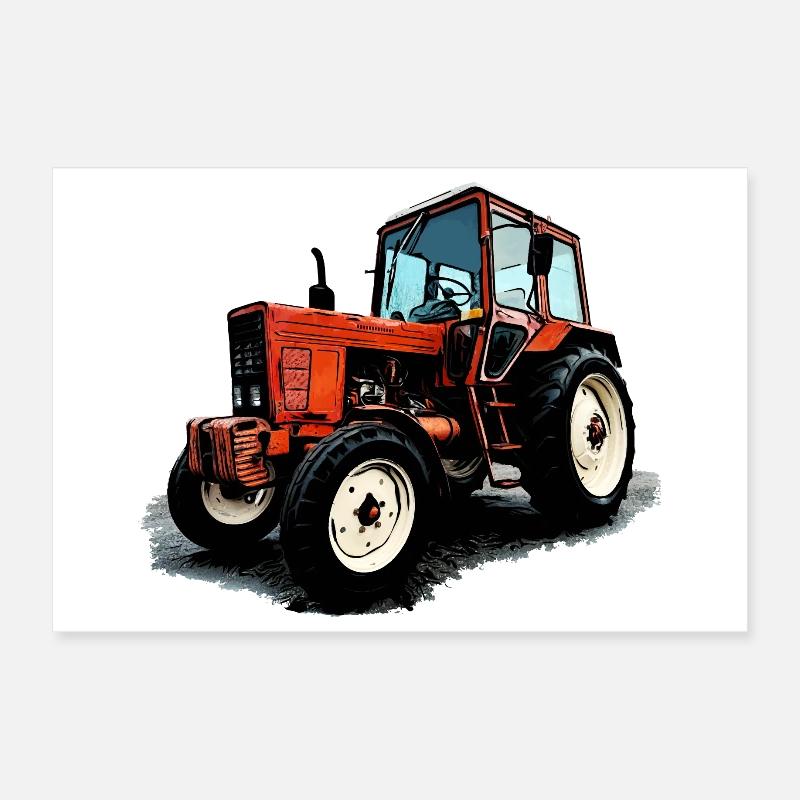 Belarus MTS 550 Poster 30x20 cm