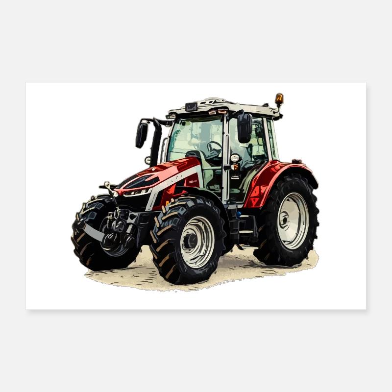 Traktor Poster 30x20 cm
