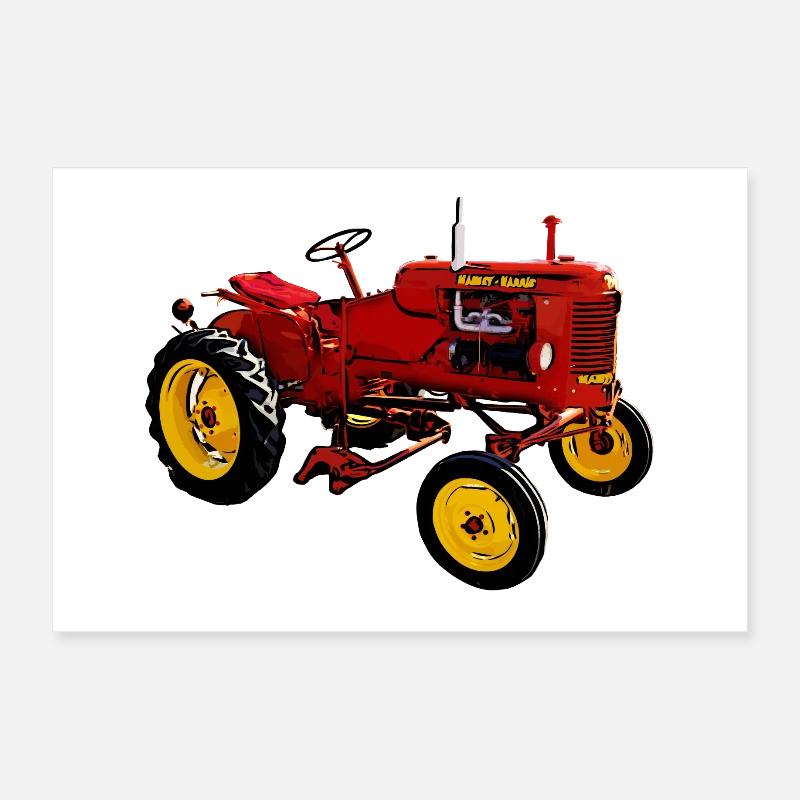 Traktor Pony Poster 30x20 cm
