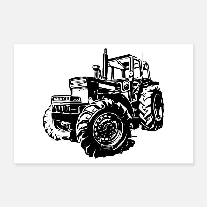 BM 814 Turbo Traktor Poster 30x20 cm
