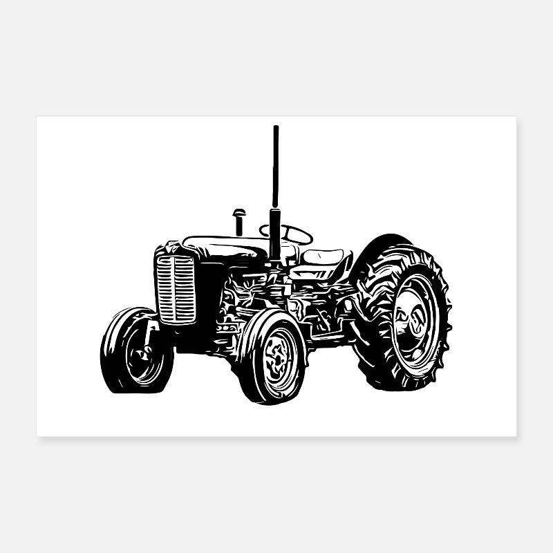 M F 35 Traktor Poster 30x20 cm