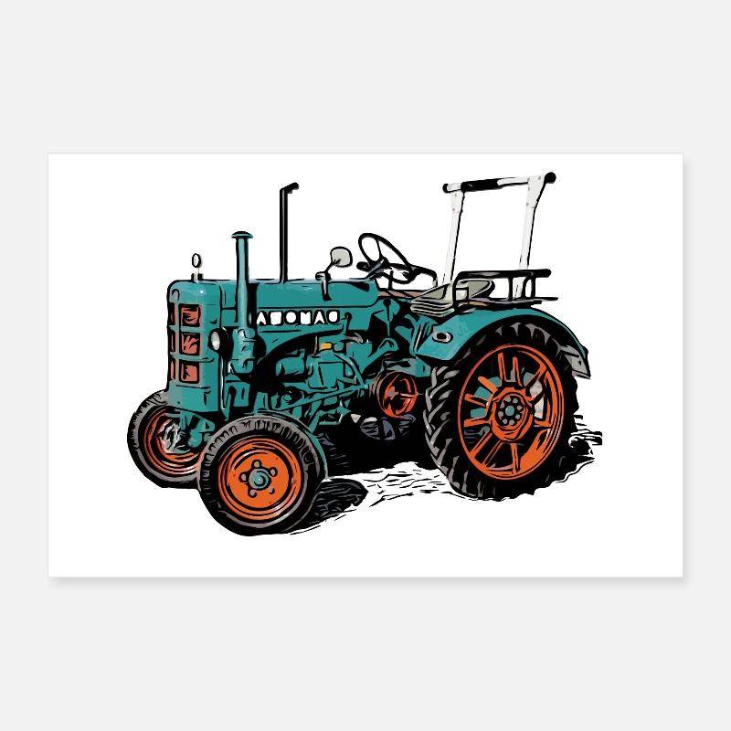 Hanomag R16 Traktor Poster 30x20 cm