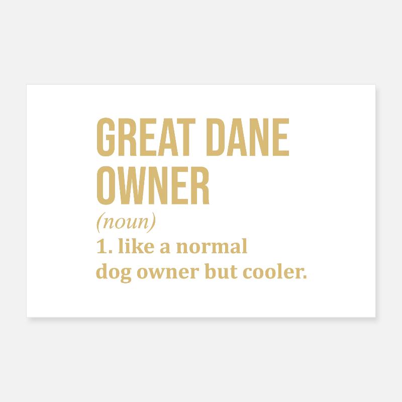 Great Dane Poster 12" x 8" (30x20 cm)