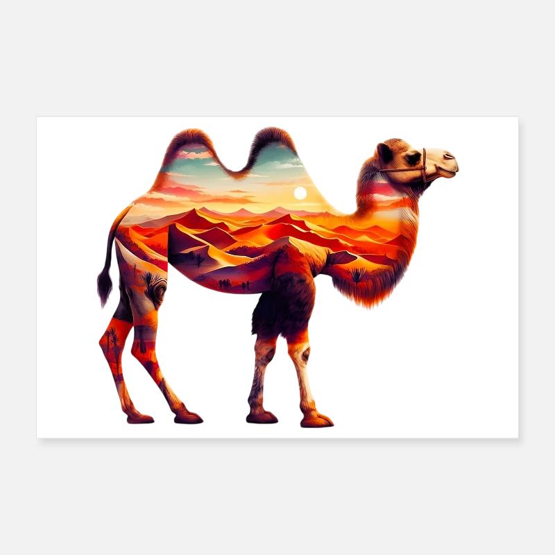 Chameau Poster 30 x 20 cm