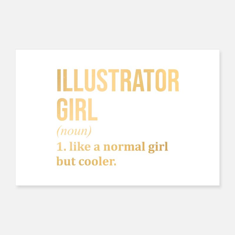 Illustrator Poster 12" x 8" (30x20 cm)