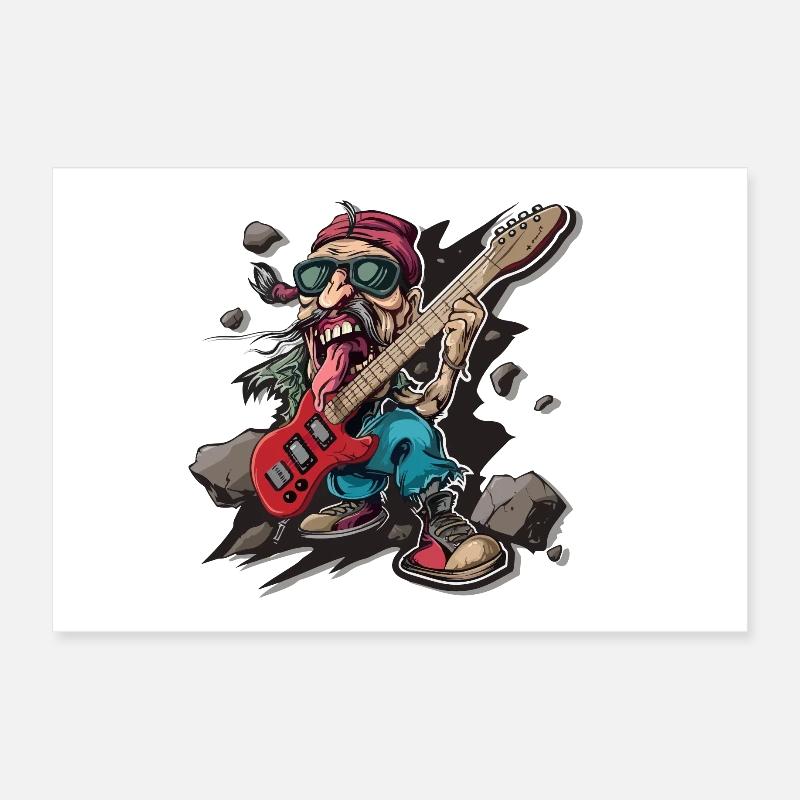 Rock - Rock and Roll Poster 30 x 20 cm