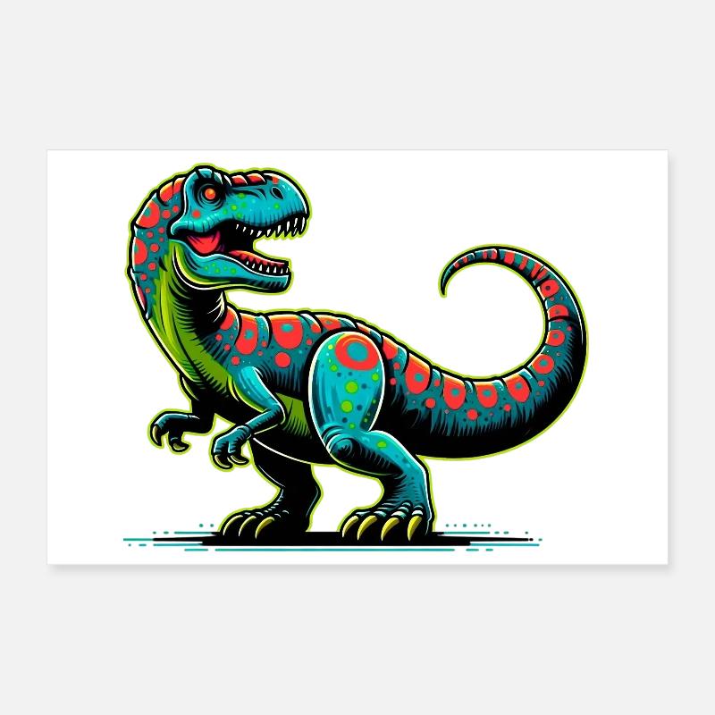 Dinosaure Poster 30 x 20 cm