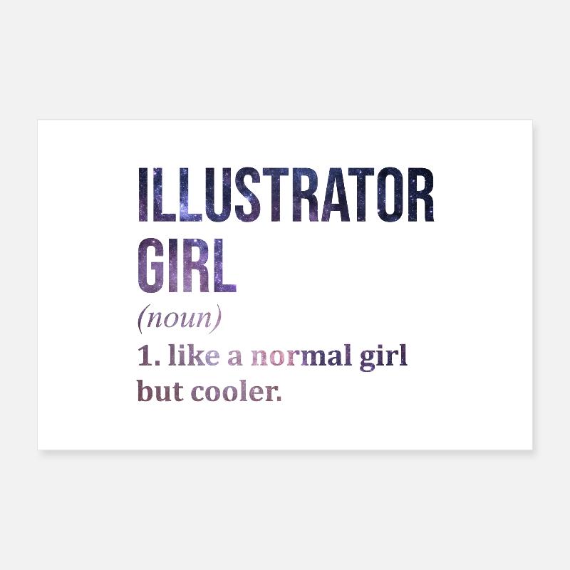 Illustrator Poster 30x20 cm