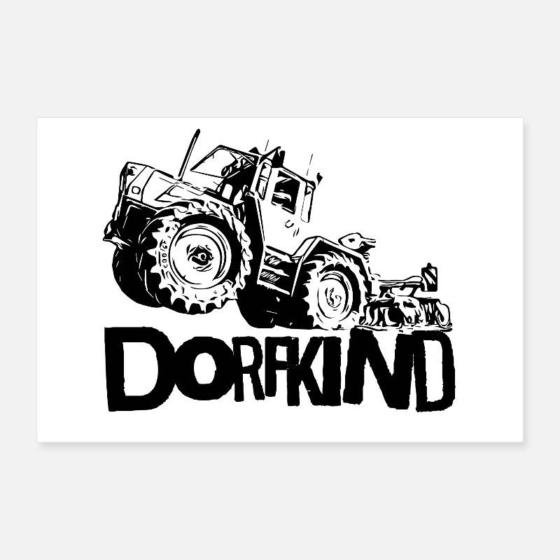 MB trac Dorfkind tractor takes off Poster 12" x 8" (30x20 cm)