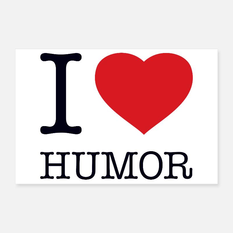 J’ADORE L’HUMOUR Poster 30 x 20 cm