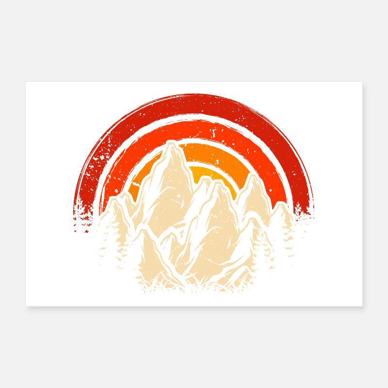 Mountains Poster 12" x 8" (30x20 cm)