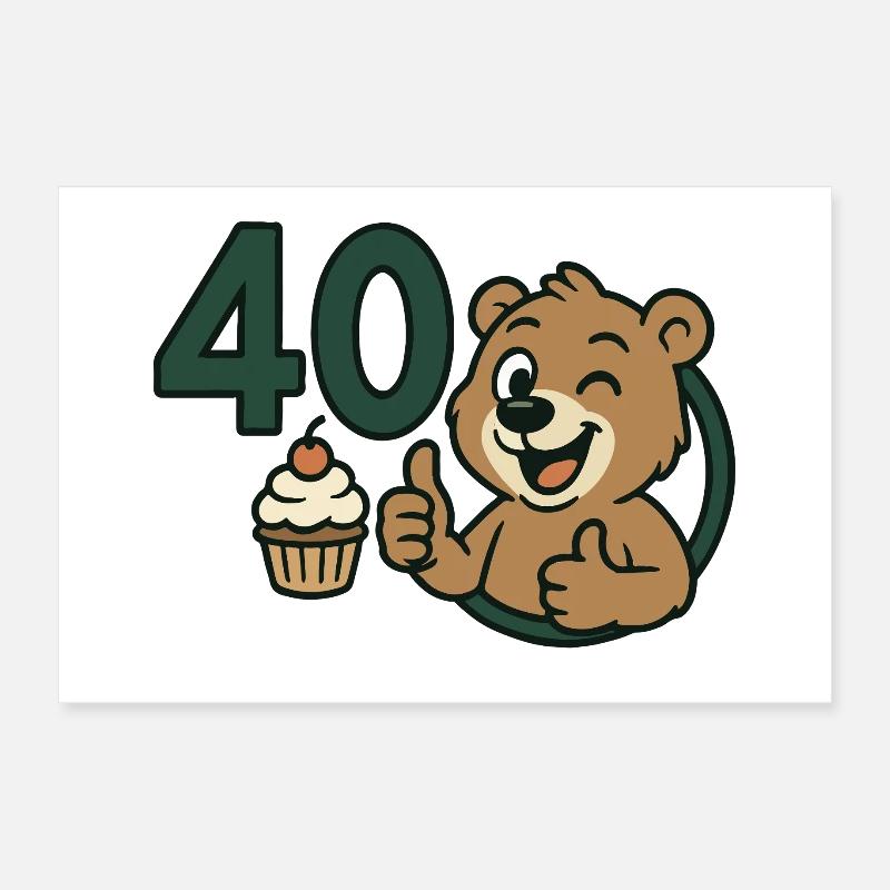 Bärenstark mit 40 Poster 30x20 cm