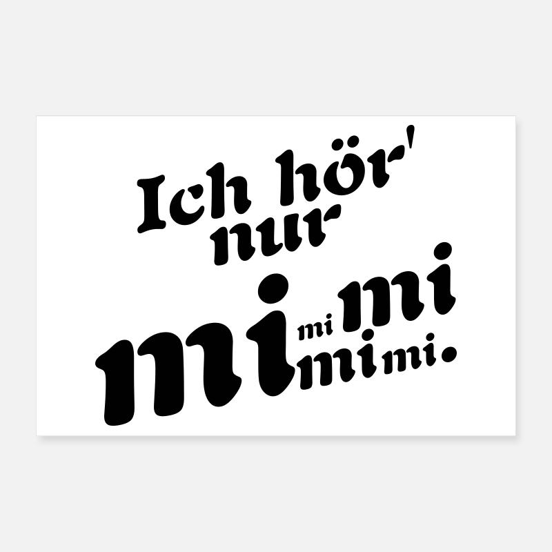 Je n’entends que Mimi ! Poster 30 x 20 cm