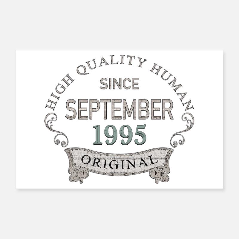 Depuis septembre 1995 Poster 30 x 20 cm