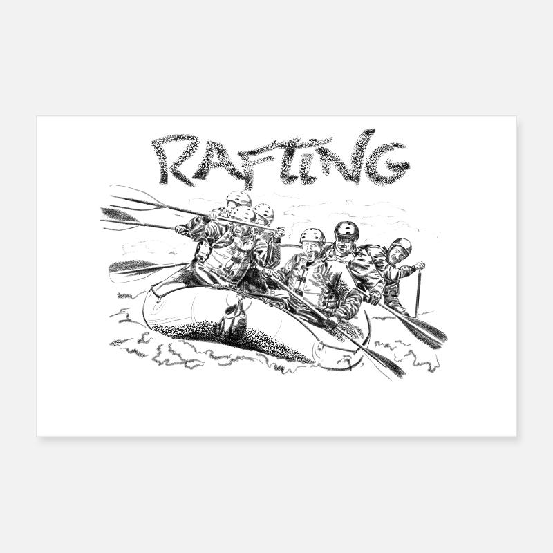 Rafting Poster 30x20 cm