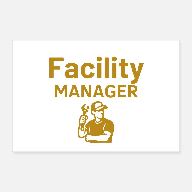 Facility Manager Poster 12" x 8" (30x20 cm)