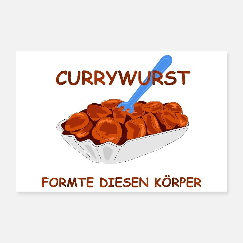 Currywurst Poster 30x20 cm