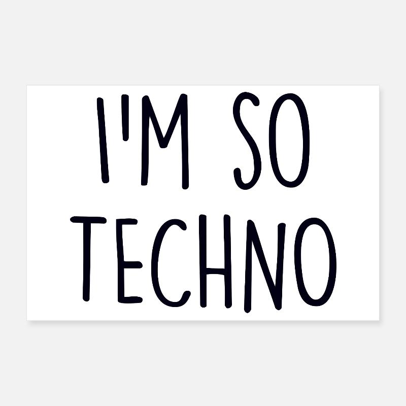 Techno lover Poster 12" x 8" (30x20 cm)
