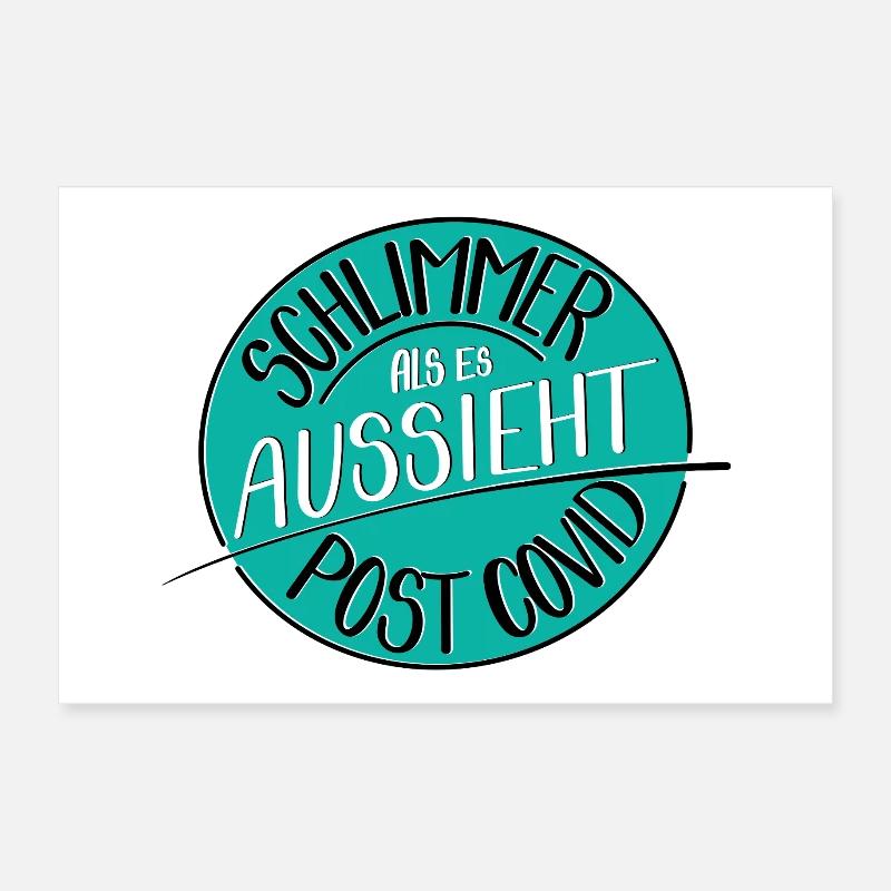 Schlimmer als es aussieht, Post Covid Poster 30x20 cm