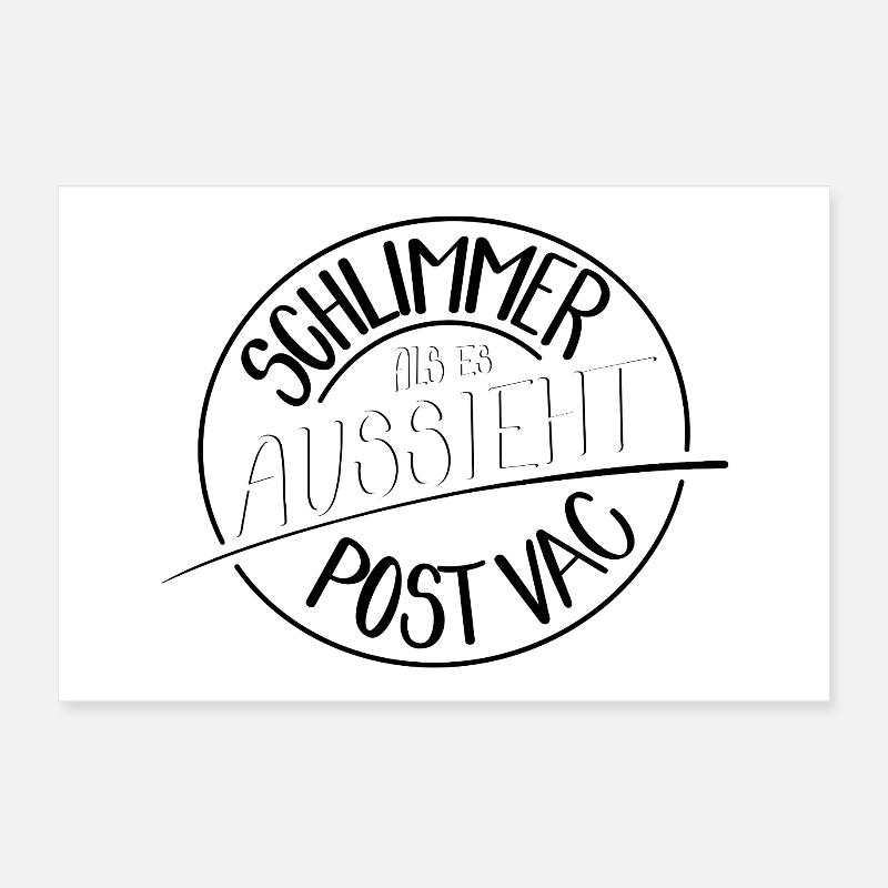 Schlimmer als es aussieht, Post Vac Poster 30x20 cm