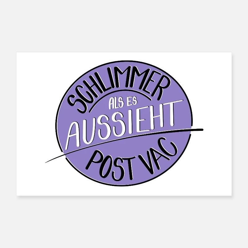 Schlimmer als es aussieht, Post Vac Poster 30x20 cm