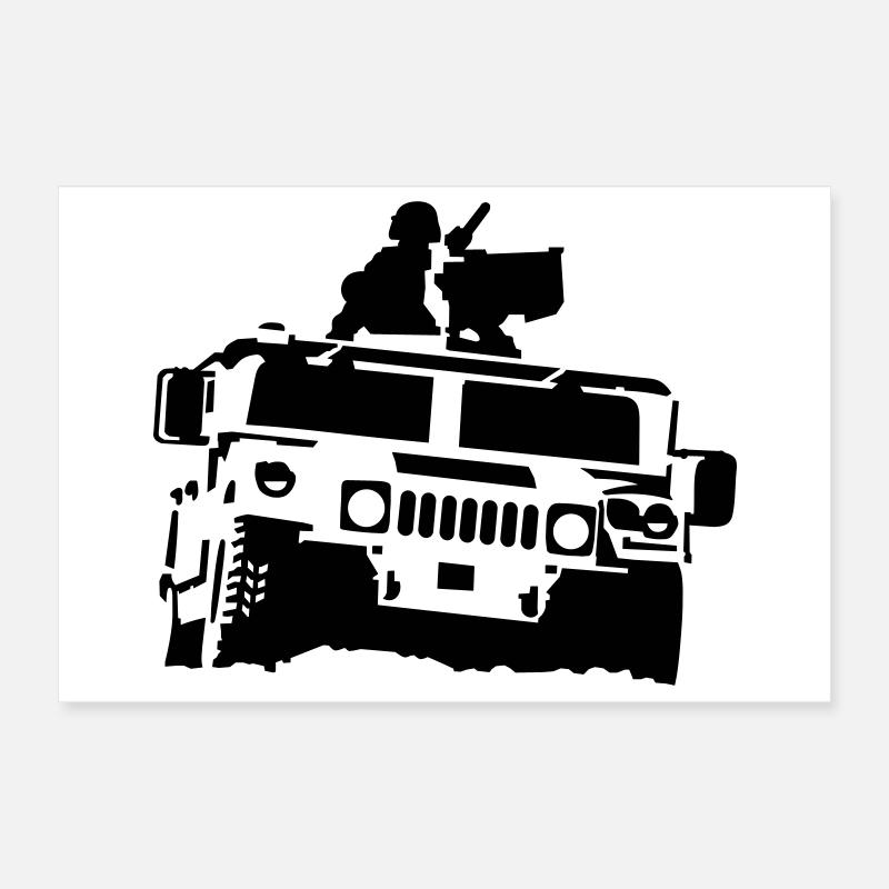 Combat vehicle Poster 12" x 8" (30x20 cm)