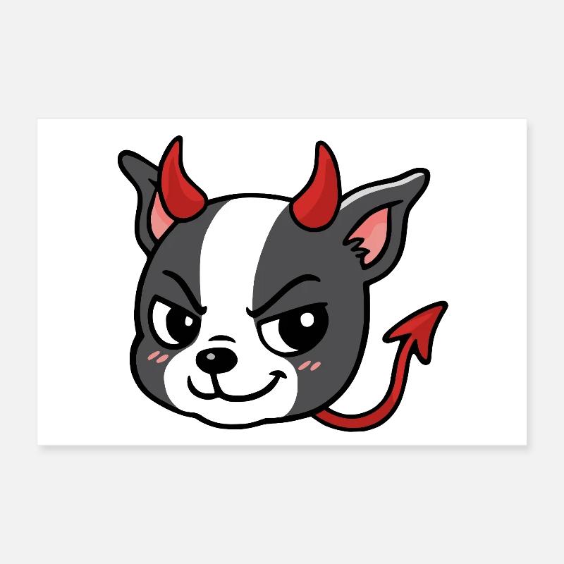 Boston - Devil Poster 12" x 8" (30x20 cm)