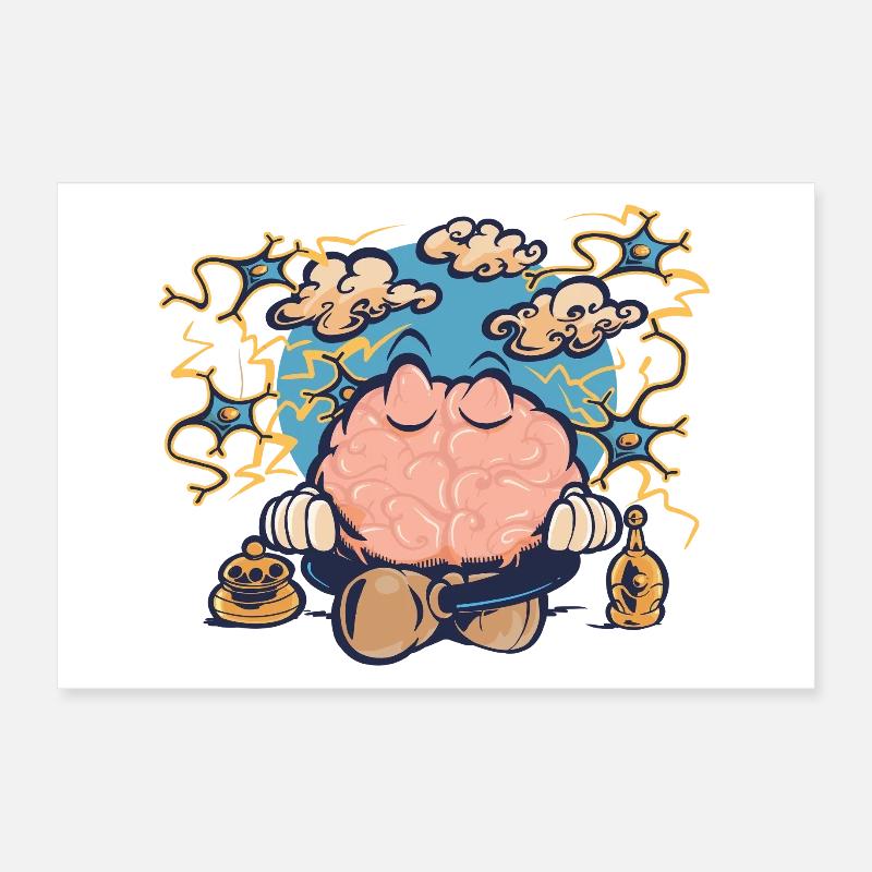 Zen brain Poster 12" x 8" (30x20 cm)