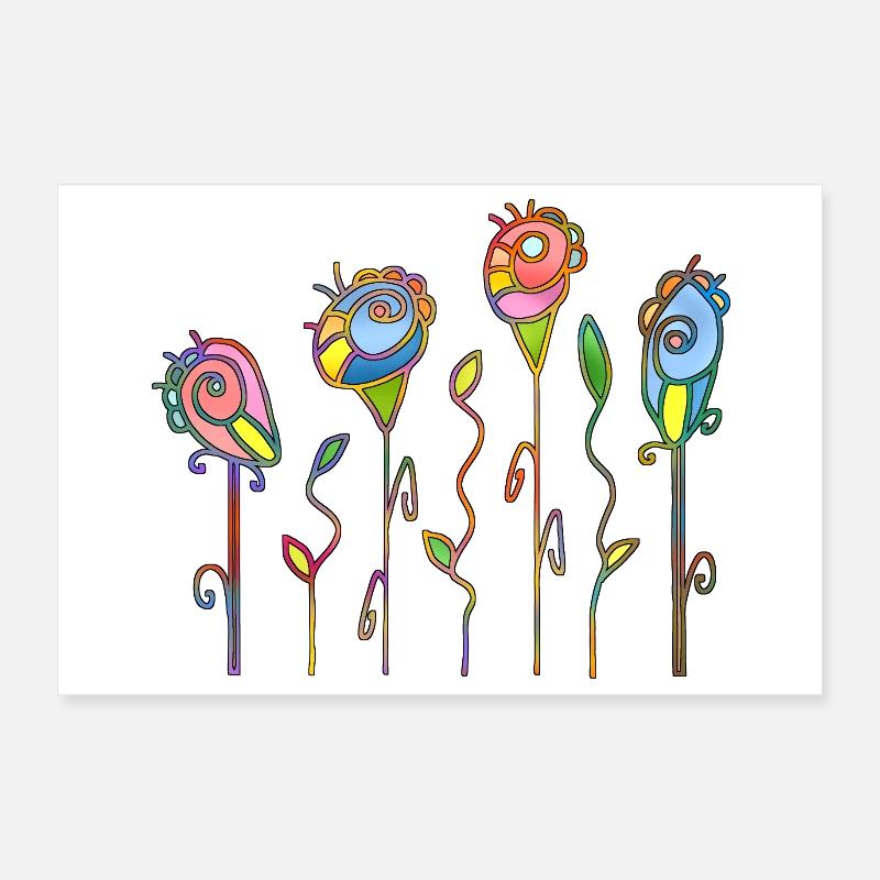 Blomster Poster 30x20 cm