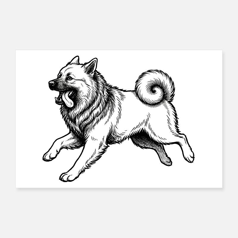 Eurasier | Hell Poster 30x20 cm