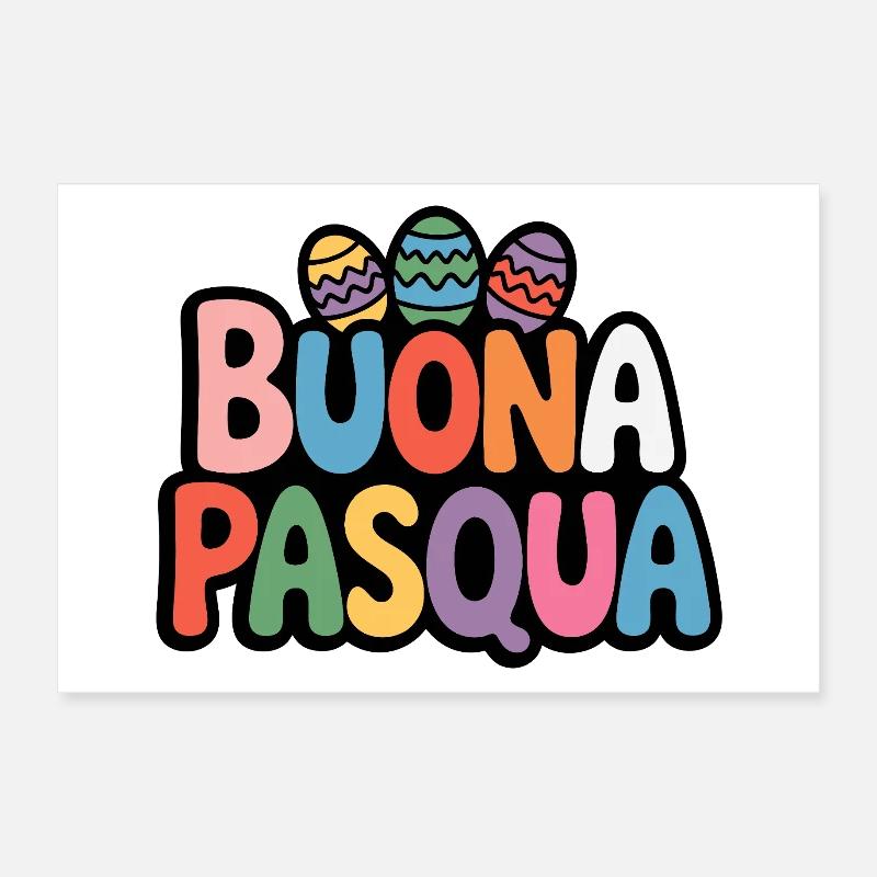 Buna Pasqua Bunny Poster 30 x 20 cm