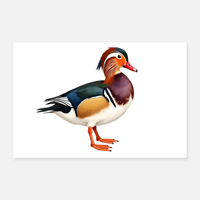Mandarinente Poster 30x20 cm