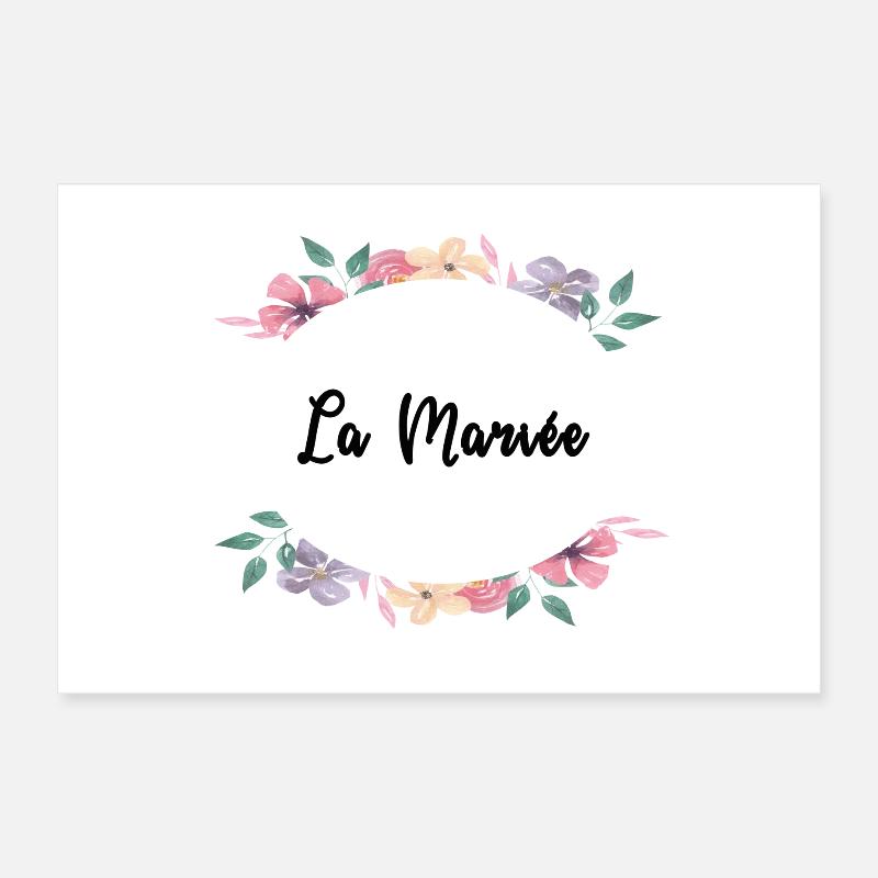 Thème floral - La Mariée Poster 30 x 20 cm