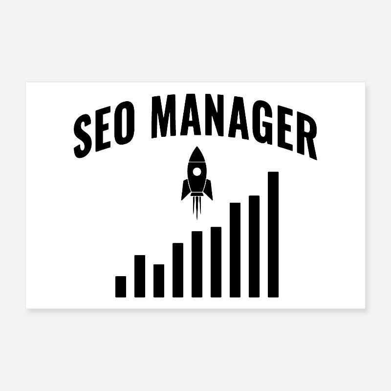 SEO Manager – Growth & Performance Design Poster 12" x 8" (30x20 cm)