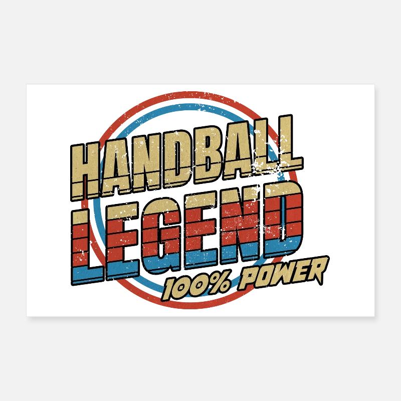 Handball Legende Poster 30x20 cm