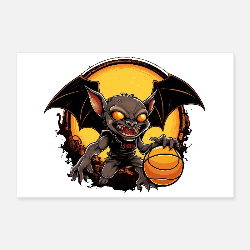 Batte de basket-ball Poster 30 x 20 cm