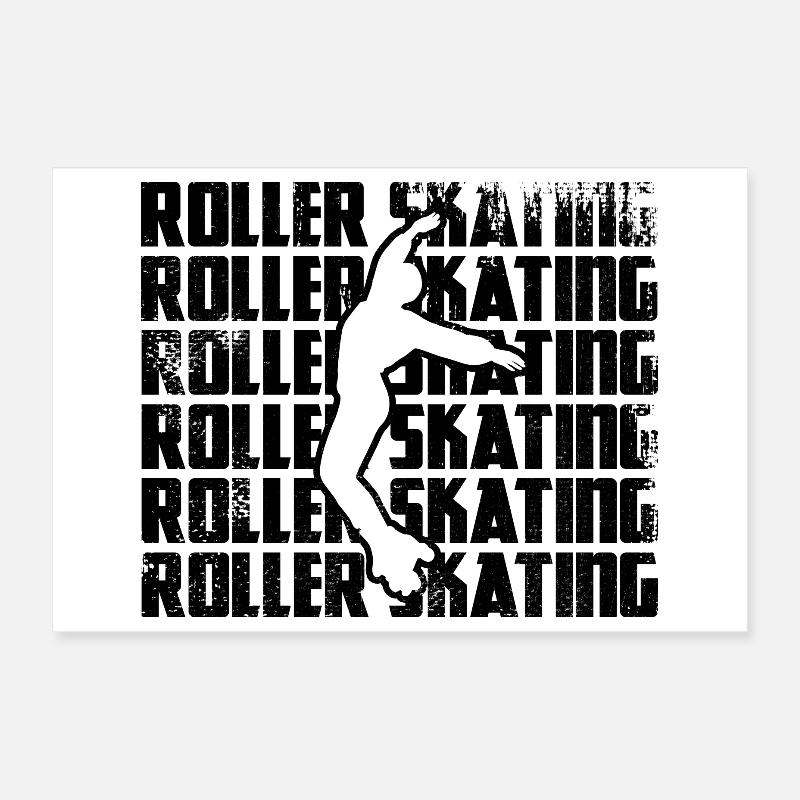 Roller skating Poster 12" x 8" (30x20 cm)