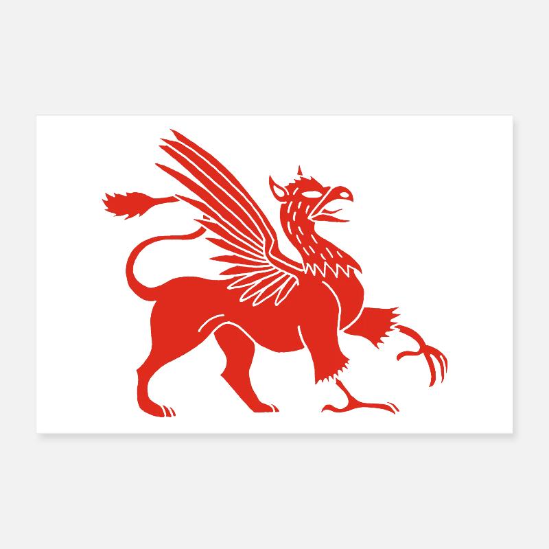 Griffon rouge Poster 30 x 20 cm