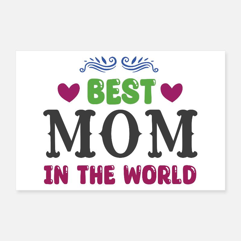 Meilleure maman du monde Poster 30 x 20 cm