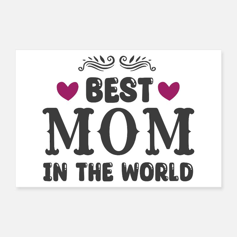 Meilleure maman du monde Poster 30 x 20 cm