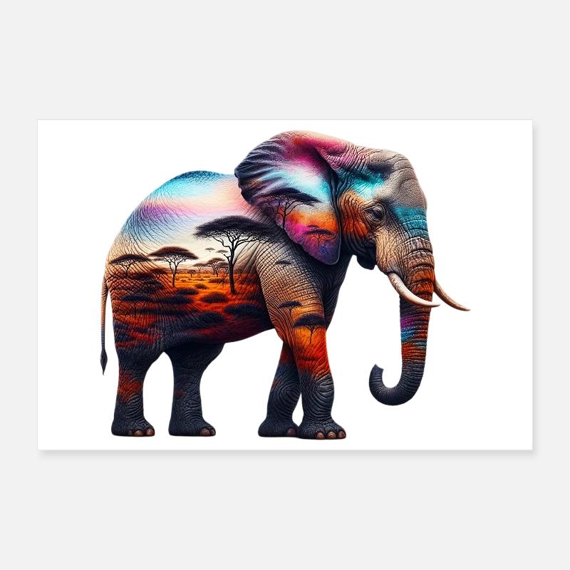 Elefant Poster 30x20 cm
