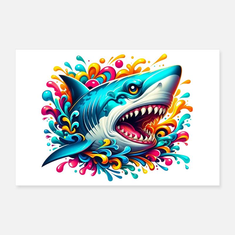 Requin Poster 30 x 20 cm