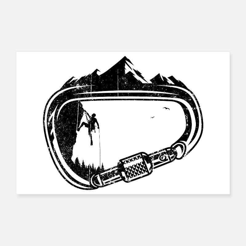 Karabiner-Spitzen Poster 30x20 cm