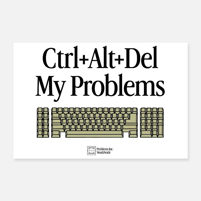 Keyboard Warrior – Gaming & Tech Humor Poster 12" x 8" (30x20 cm)