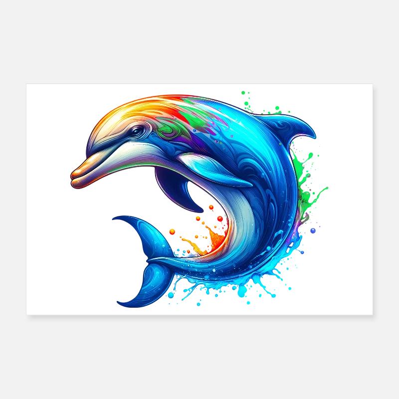 Dauphin Poster 30 x 20 cm