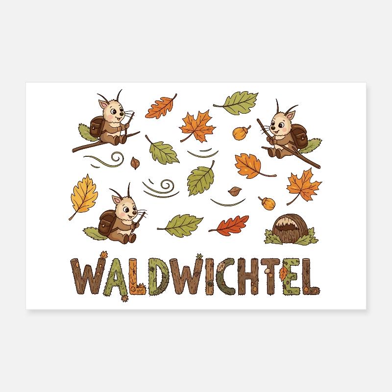 Nain de forêt Poster 30 x 20 cm