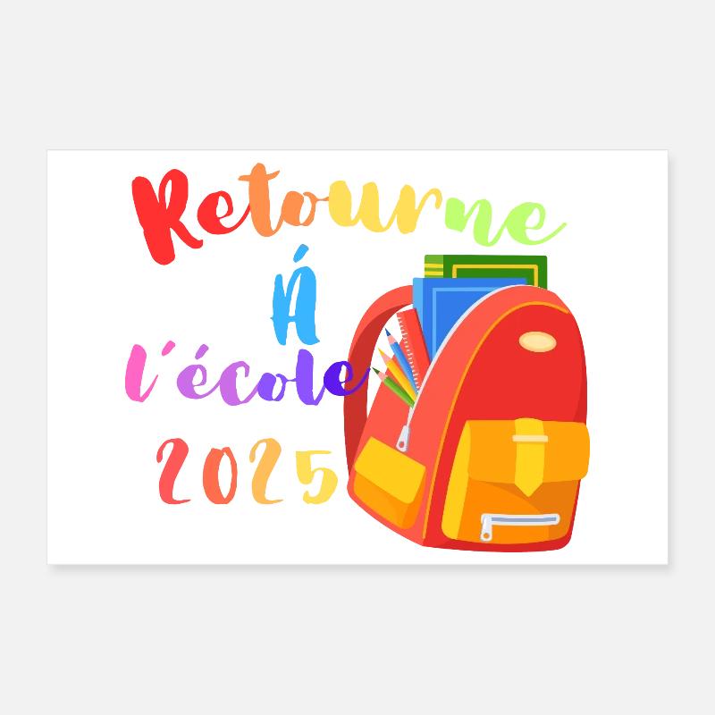 Back to School 2025 Poster 12" x 8" (30x20 cm)